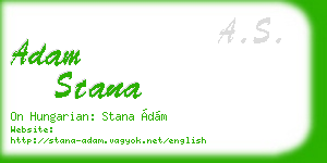 adam stana business card